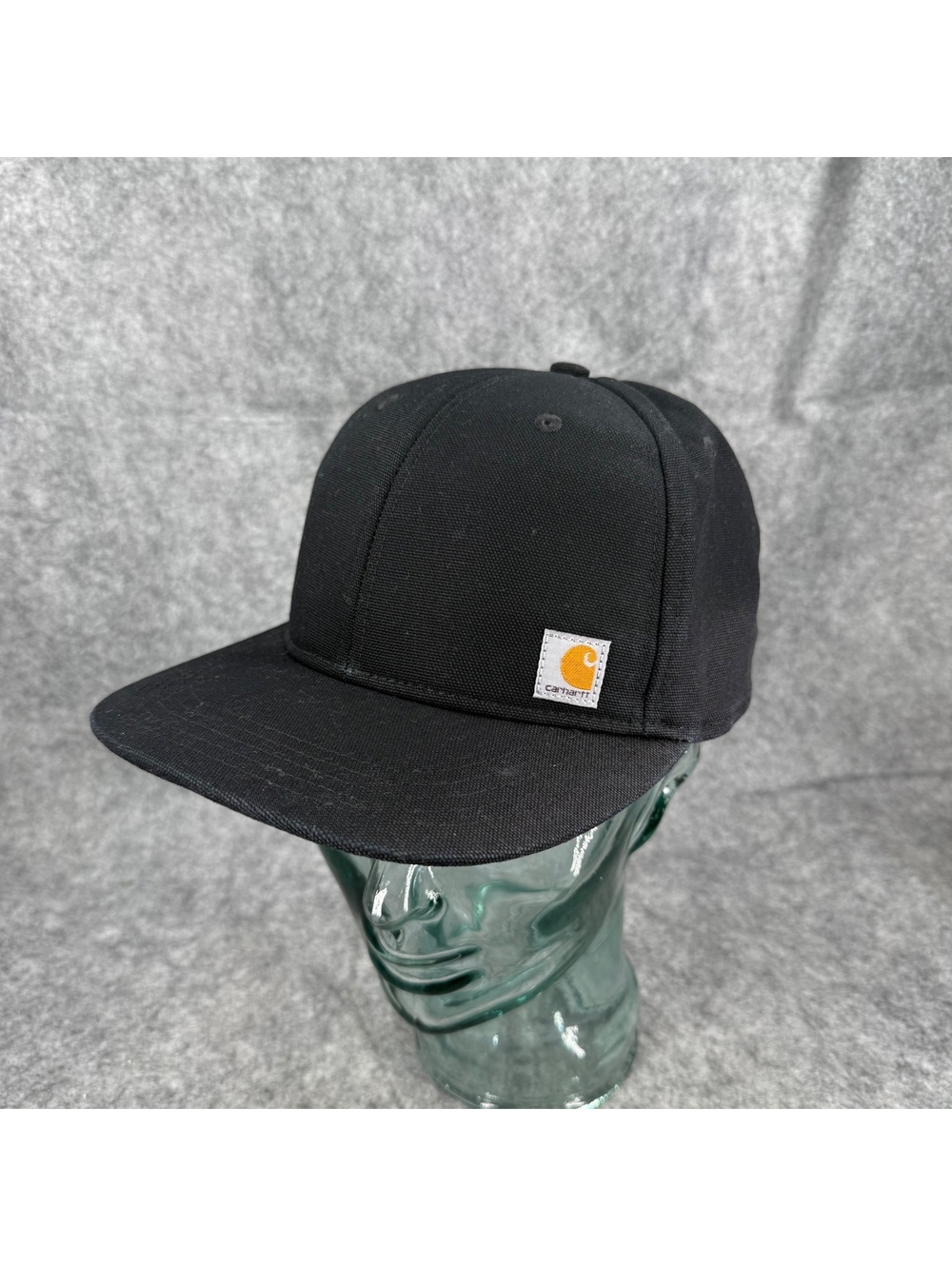 Carhartt Structured High Profile Hat 101604-001 Flat Visor Black Duck Canvas 261